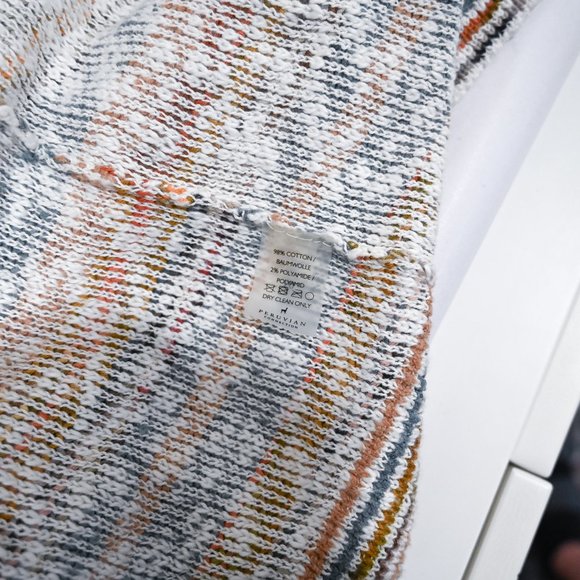 Peruvian Connection Small Oversized Cotton Multicolor Sweater Duster - Picture 6 of 6